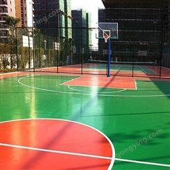 硅PU篮球场面层 专业羽毛球场施工 多色可选 硅pu操场塑胶场地