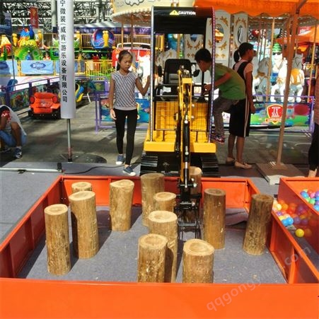 可坐电动抓木机 儿童抓木机玩具 仿真惯性抓木机 销售价格