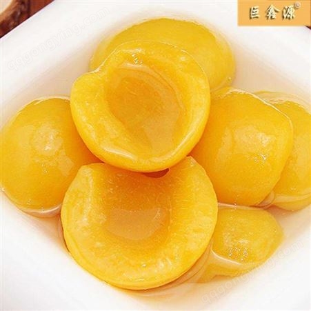 水果罐头 山东巨鑫源厂家供应 优质休闲食品 黄桃罐头