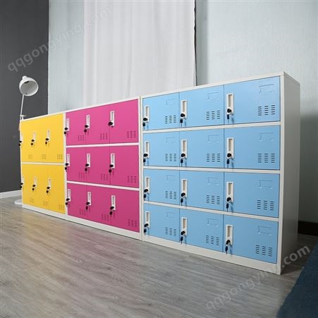 郑州彩色书包柜 钢制员工储物柜 校用教室储物柜