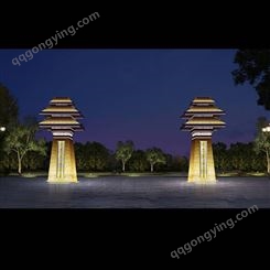 夜景亮化设计工程-亮化照明设计-司马大学城-禾雅照明