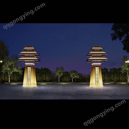 夜景亮化设计工程-亮化照明设计-司马大学城-禾雅照明