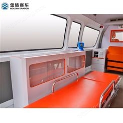 上海金旅伤员运输车救护车怎么收费价格表急救转运车