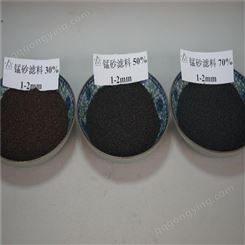 井水铁锰去除过滤器用 天然锰沙滤料 0.6-1.2mm 荣茂