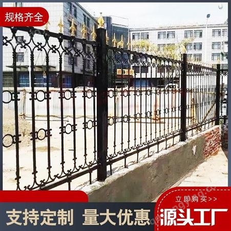 广州普罗盾 庭院铁艺护栏铸铁栅栏 铸铁围墙栏杆支持定制