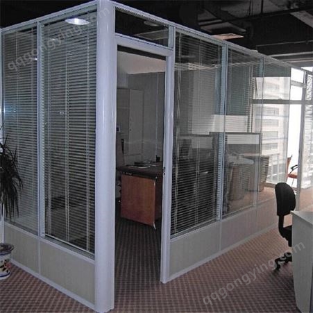办公室玻璃隔断厂家 宴会厅酒店隔断 祥雅单双玻璃隔断风格多样化