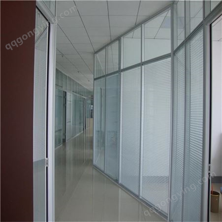 西安欧盾玻璃隔断墙 新型玻璃工厂定制尺寸 办公室隔断