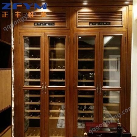 橡木酒柜设计 橡木酒柜定做 正丰雅美