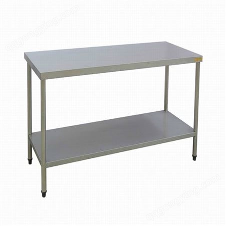 厂家定做 不锈钢双层  操作台 商用工作台 多功能不锈钢操作台  工作桌