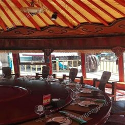 大型蒙古包帐篷是庆典婚礼吃饭的好场所 也是老板们的抢手货