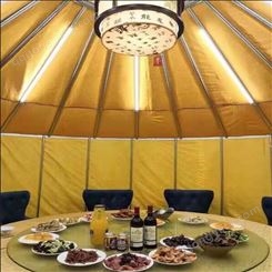 度假村蒙古包 适合户外餐饮住宿 撑杆结实耐用整体寿命长