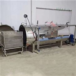 小型高温杀菌锅 熟食加工流水线 豆制品蒸汽灭菌机器