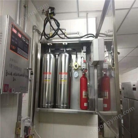 月200台自动厨房灭火设备 单瓶厨房灭火设备 安装