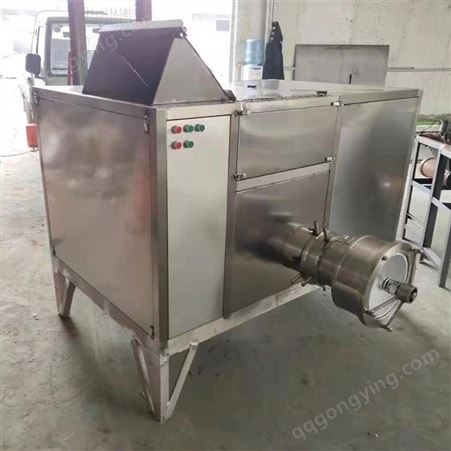 丹潍机械 大型冻肉绞肉机 冻鱼冻虾磨泥设备 鸡肉香肠绞泥机