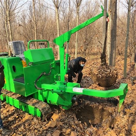 100公分土球树木抱树机 多用途栽树打孔机 全新带土球液压起树机