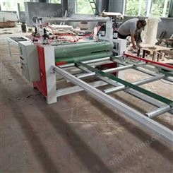 木饰面板自动上下板覆膜机快速上胶平整贴面机竹木纤维板贴合机