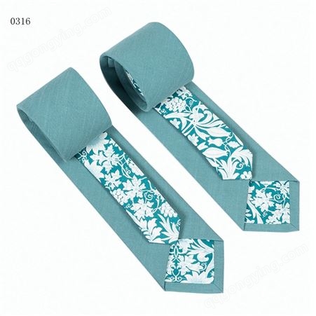 TONIVANI-506双色领带拼接 素色+花两色休闲工厂领带一件代发