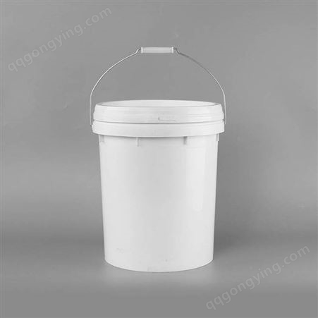 工业塑料桶带盖 圆形涂料桶食品化工防冻液机油包装桶