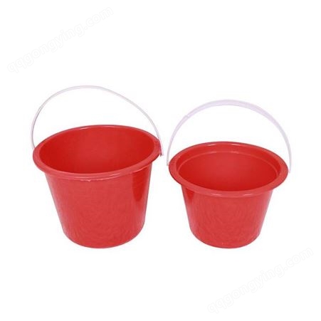 百货红色油漆桶 小红桶塑料水桶涂刷儿童调漆桶