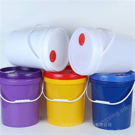 18L塑料桶油漆桶欧式桶涂料桶机油桶乳胶漆桶黄油桶化工桶带漏嘴