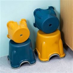 简约北欧家居凳塑料茶几凳子儿童小板凳幼儿园常用圆凳换鞋洗澡椅