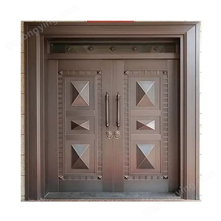 天津铜门制作 庭院复合铜门 价格合理