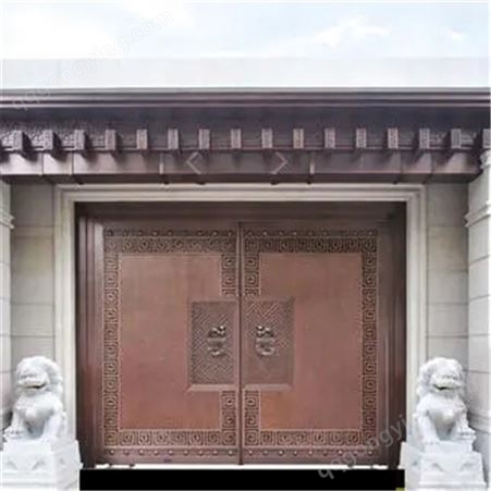 天津铜门制作 庭院复合铜门 价格合理