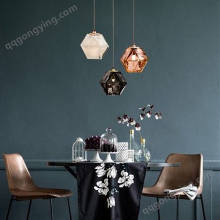 北欧现代简约创意玻璃餐厅小吊灯吧台艺术卧室床头梯间个性小吊灯