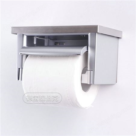 厂家生产免打孔不锈钢板纸巾盒银色ABS卫生间纸巾置物架壁挂现货