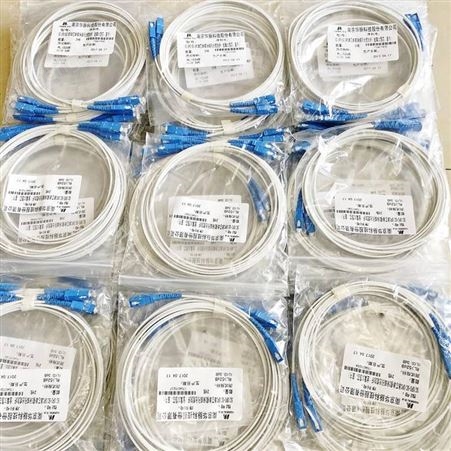 湖北鄂州回收蝶形光缆跳纤 3米SCSC双方单芯单模尾纤跳线