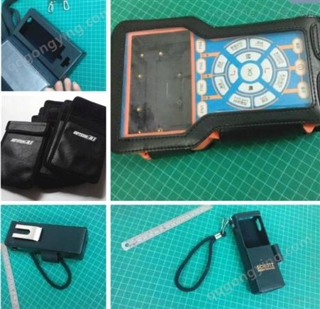 深圳皮具厂定做手持金属探测器保护套 PDA手持终端包